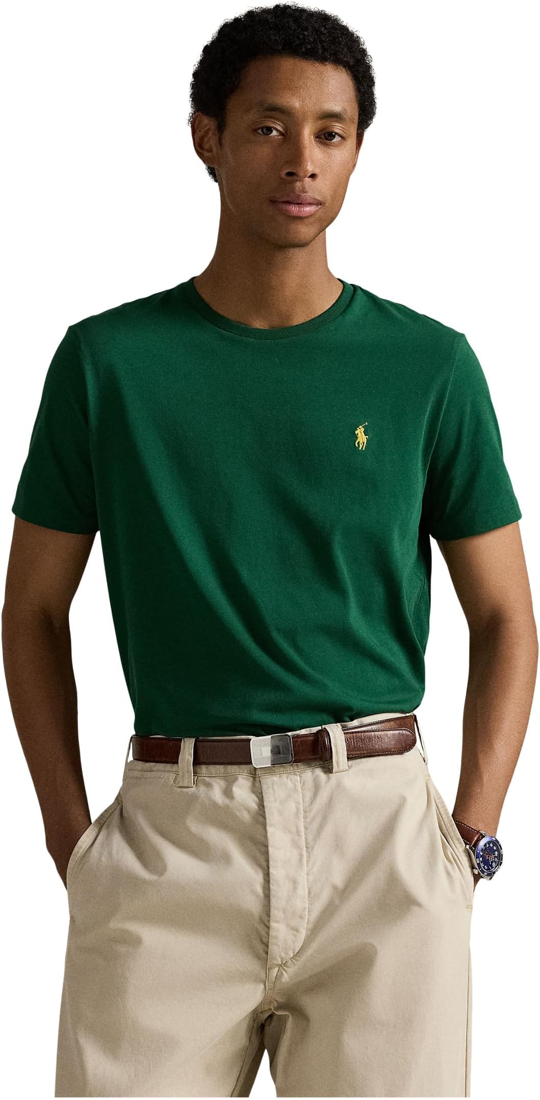Футболка Polo Ralph Lauren Classic Fit Jersey Crewneck T-Shirt, цвет New Forest 
Футболка Polo Ralph Lauren Classic Fit Jersey Crewneck T-Shirt, цвет New Forest