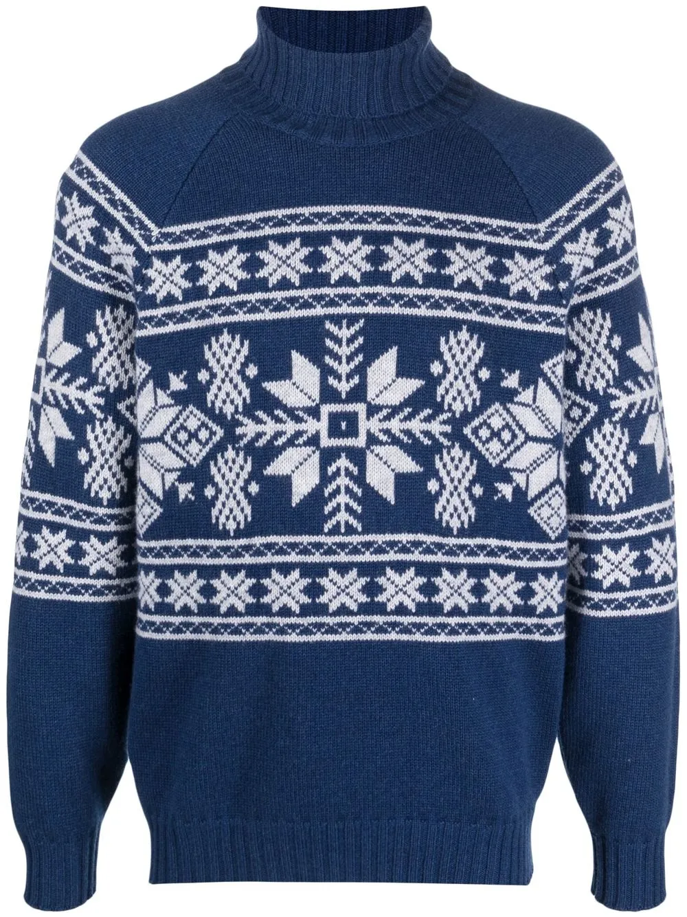 Кашемировый джемпер с высоким воротником и жаккардовым узором Brunello Cucinelli, синий
Кашемировый джемпер с высоким воротником и жаккардовым узором Brunello Cucinelli, синий