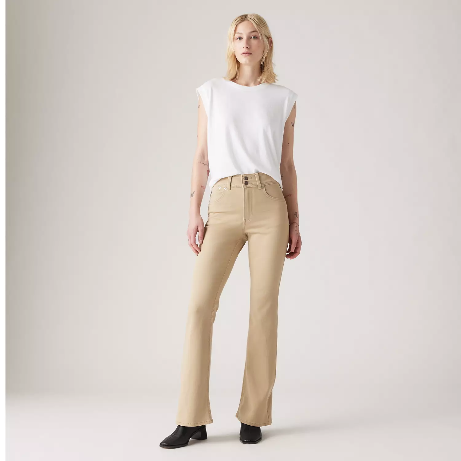 Расклешенные женские джинсы в стиле ретро 726 с высокой посадкой Levi's, коричневый 
Расклешенные женские джинсы в стиле ретро 726 с высокой посадкой Levi's, коричневый