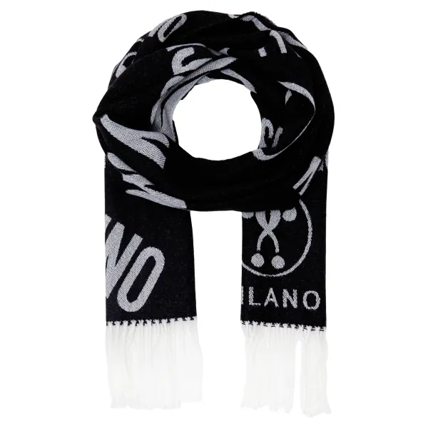 Шерстяной шарф Moschino, черный
Шерстяной шарф Moschino, черный