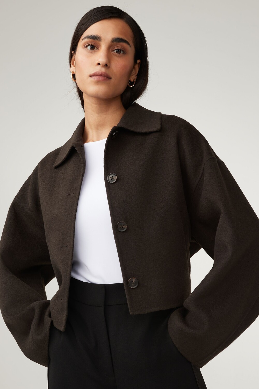 Пальто из смесовой шерсти с отделкой сшитое вручную Next, коричневый
Пальто из смесовой шерсти с отделкой сшитое вручную Next, коричневый