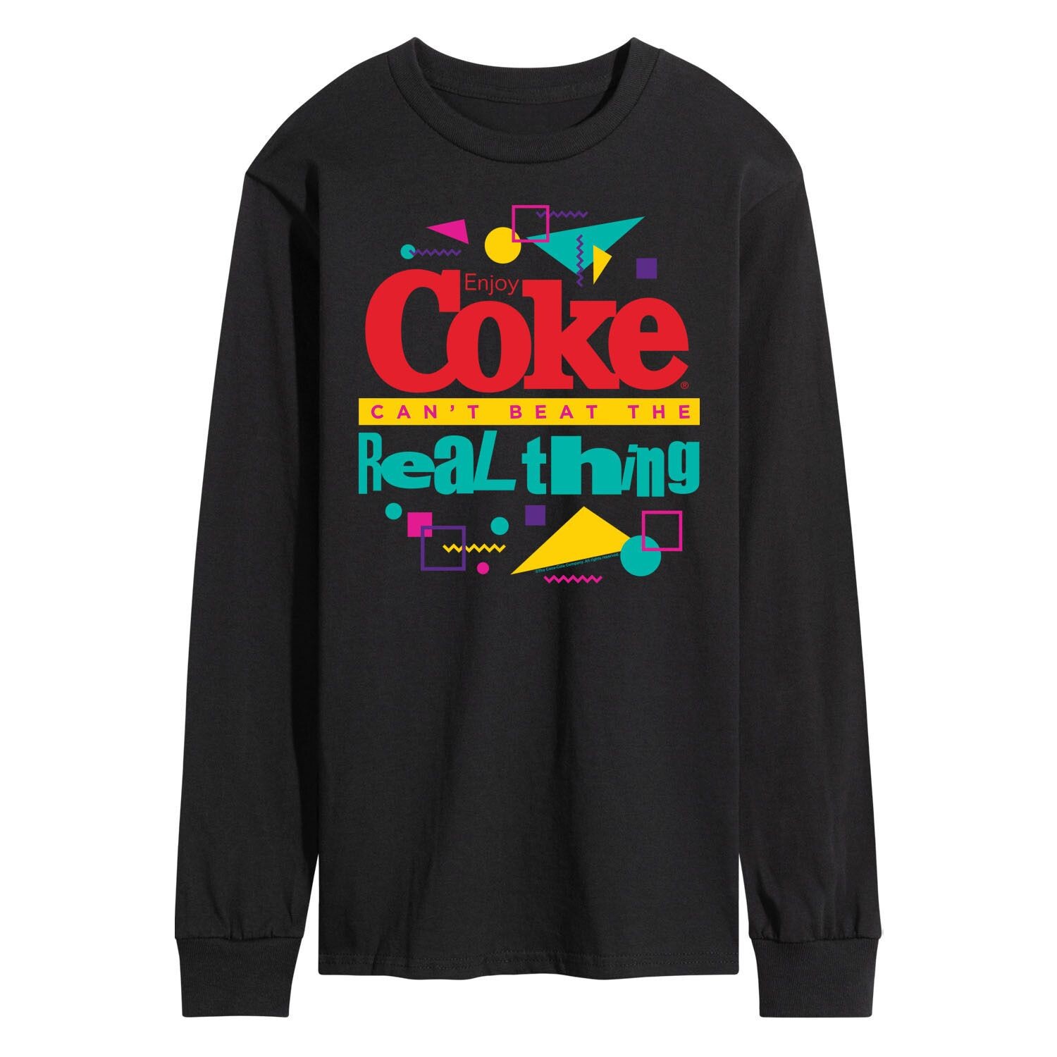 Мужская футболка с длинными рукавами и рисунком CocaCola Can't Beat the Real Thing Licensed Character
Мужская футболка с длинными рукавами и рисунком CocaCola Can't Beat the Real Thing Licensed Character