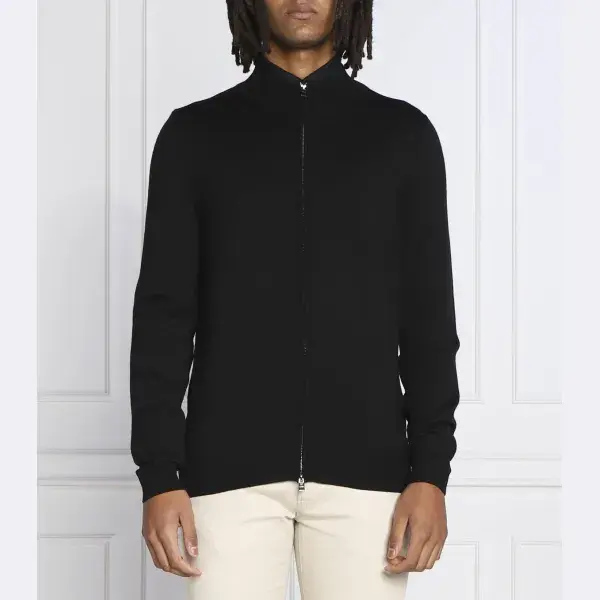 Шерстяной свитер балонсо стандартного кроя Boss, черный
Шерстяной свитер балонсо стандартного кроя Boss, черный