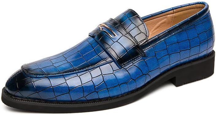 Мужские лоферы Santimon, классические повседневные туфли, кожаные туфли-лоферы с крокодиловым тиснением для бизнеса, слипоны для мужчин, синий
Мужские лоферы Santimon, классические повседневные туфли, кожаные туфли-лоферы с крокодиловым тиснением для бизнеса, слипоны для мужчин, синий