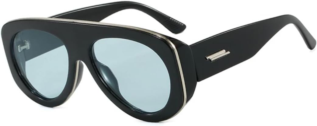 Популярные модные солнцезащитные очки для женщин, конфетные оттенки, защита от УФ-излучения UV400, ретро-стиль, заклепки. Мужские модные очки большого размера TVTBBVV, Black Light Blue
Популярные модные солнцезащитные очки для женщин, конфетные оттенки, защита от УФ-излучения UV400, ретро-стиль, заклепки. Мужские модные очки большого размера TVTBBVV, Black Light Blue