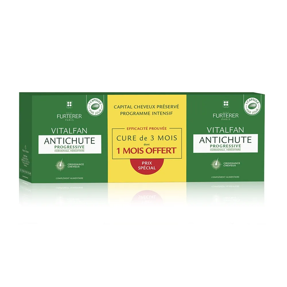Rene Furterer Vitalfan Progressive против выпадения волос PROMO Trio 3x30 капсул René Furterer
Rene Furterer Vitalfan Progressive против выпадения волос PROMO Trio 3x30 капсул René Furterer
