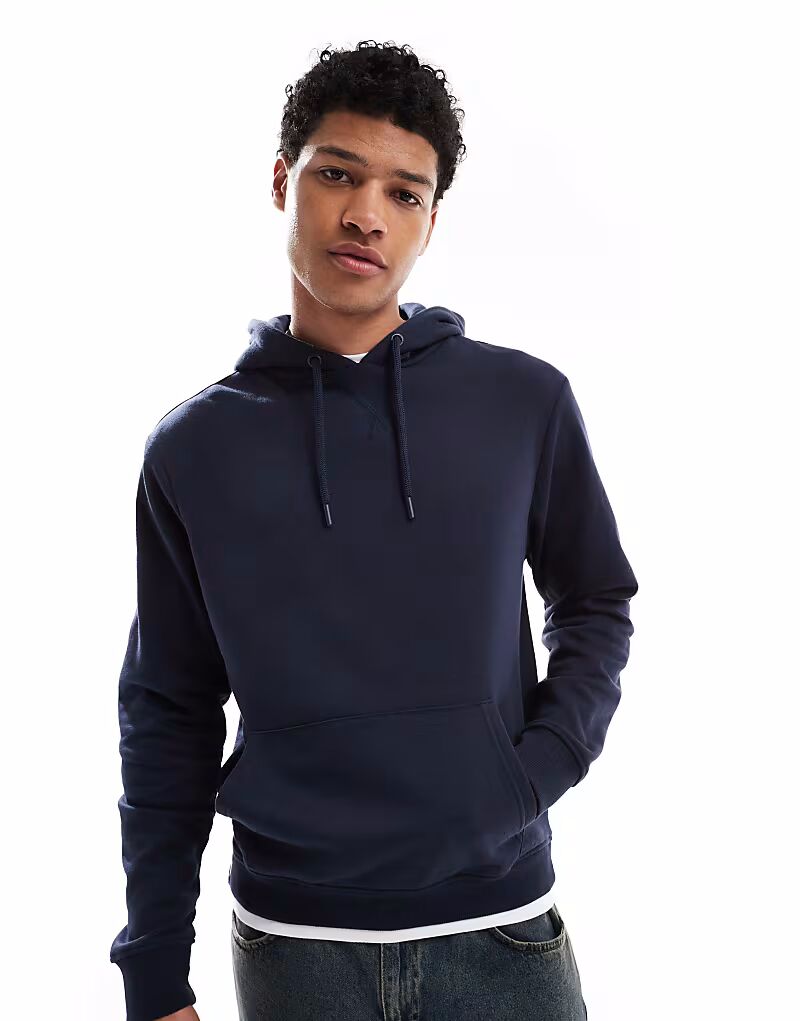 Футболка Threadbare Mock с капюшоном и пуловером в темно-синем цвете
Футболка Threadbare Mock с капюшоном и пуловером в темно-синем цвете