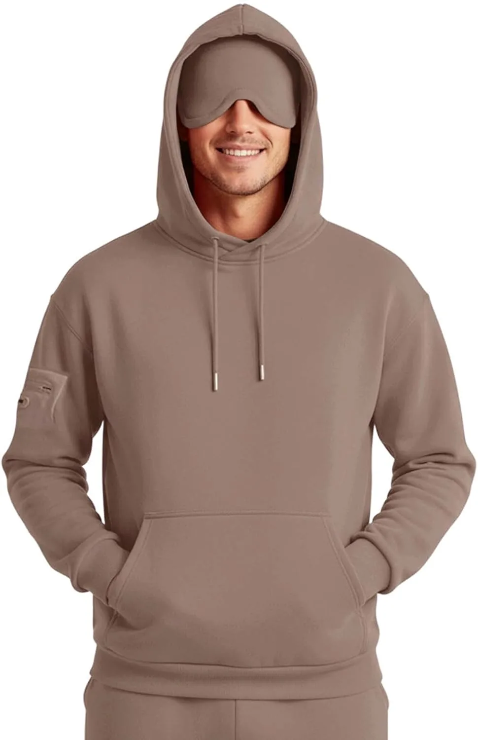 Мужская толстовка Airplane Mode с маской для глаз и карманами
Мужская толстовка Airplane Mode с маской для глаз и карманами