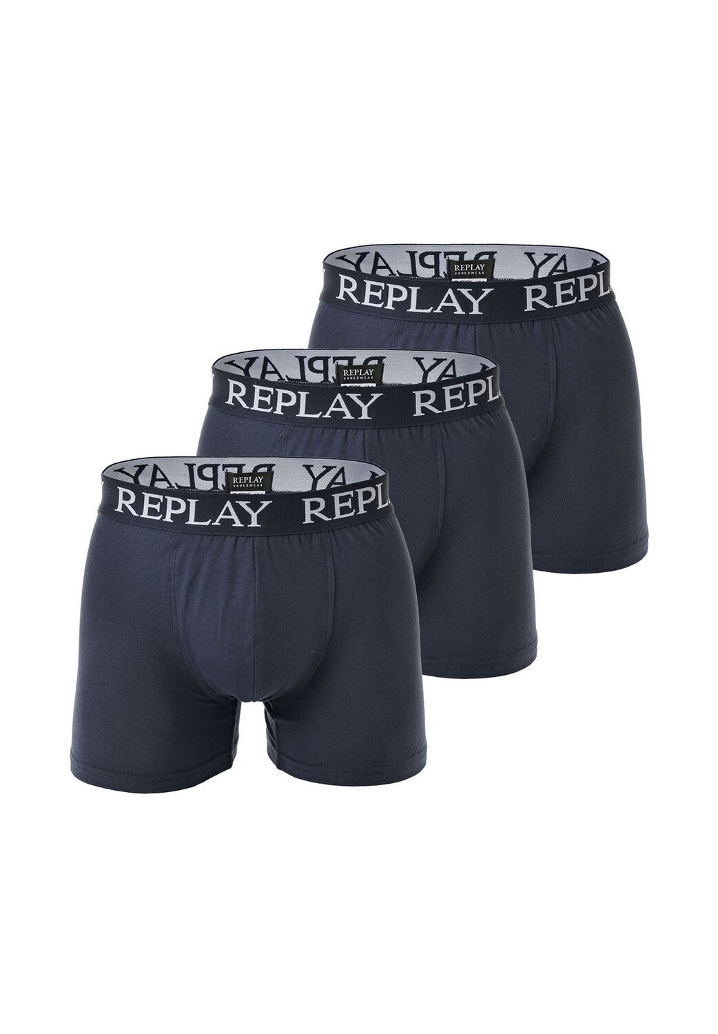 Мужские боксеры, 3 шт., хлопок, логотип, однотонные REPLAY, темно-синий
Мужские боксеры, 3 шт., хлопок, логотип, однотонные REPLAY, темно-синий