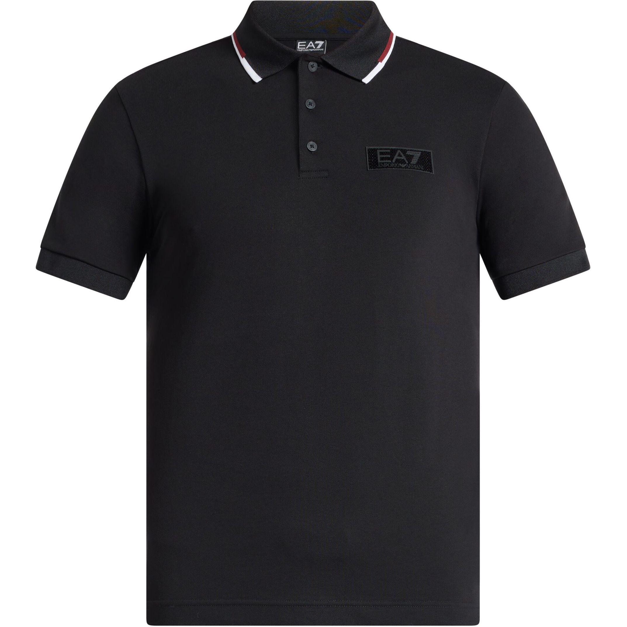 Футболка поло с аппликацией логотипа EMPORIO ARMANI, черная
Футболка поло с аппликацией логотипа EMPORIO ARMANI, черная
