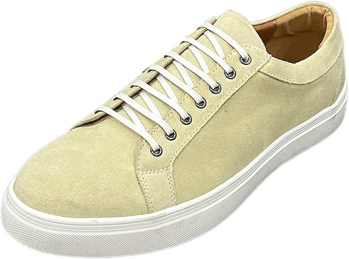 Мужские замшевые кроссовки Santimon - повседневные низкие кожаные туфли на шнуровке с мягкой стелькой, удобные обувь для ежедневной ходьбы на работу, путешествий и городской стиль, светло-желтый
Мужские замшевые кроссовки Santimon - повседневные низкие кожаные туфли на шнуровке с мягкой стелькой, удобные обувь для ежедневной ходьбы на работу, путешествий и городской стиль, светло-желтый