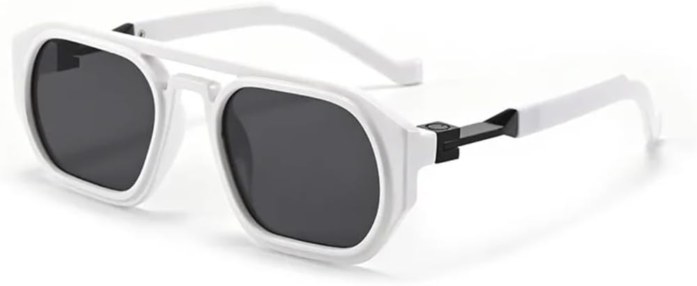 Солнцезащитные очки для мужчин и женщин - защита UV400 - линзы с двойной перемычкой и градиентным покрытием для занятий спортом на открытом воздухе и вождения DSVIGF, White Black
Солнцезащитные очки для мужчин и женщин - защита UV400 - линзы с двойной перемычкой и градиентным покрытием для занятий спортом на открытом воздухе и вождения DSVIGF, White Black