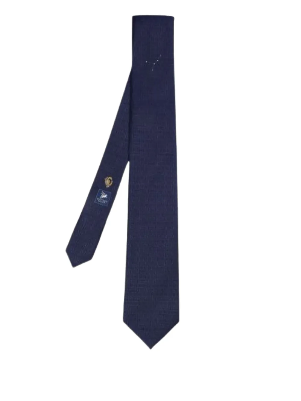 Галстук с геометричным узором Elios Milano, синий
Галстук с геометричным узором Elios Milano, синий