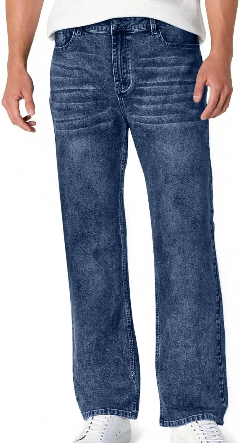 Прямые джинсы для женщин с высокой посадкой, свободные и эластичные
Прямые джинсы для женщин с высокой посадкой, свободные и эластичные