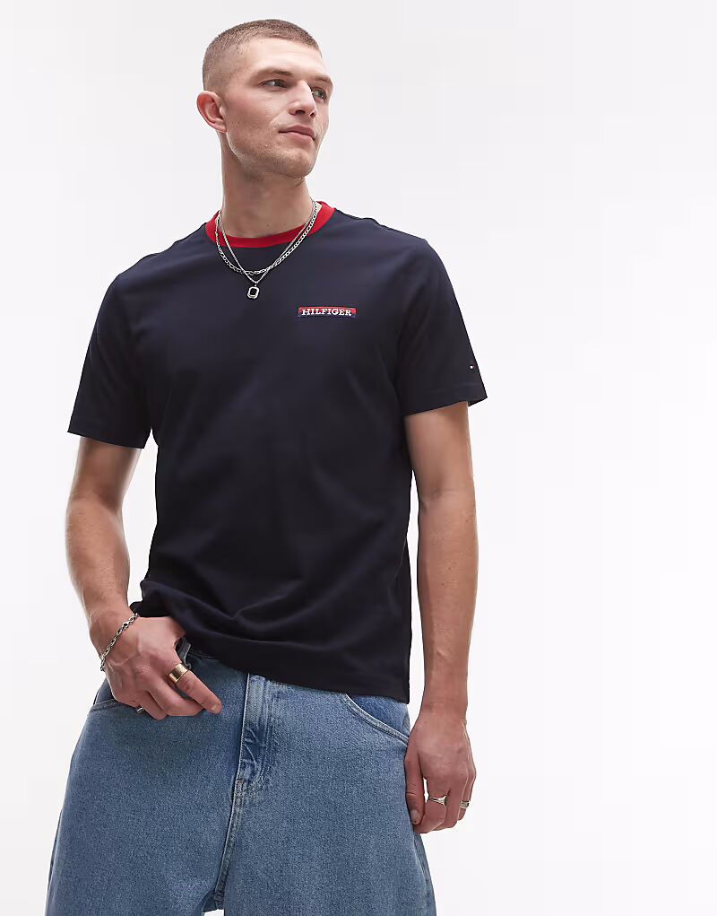 Футболка с логотипом Tommy Hilfiger Americana темно-синего цвета
Футболка с логотипом Tommy Hilfiger Americana темно-синего цвета