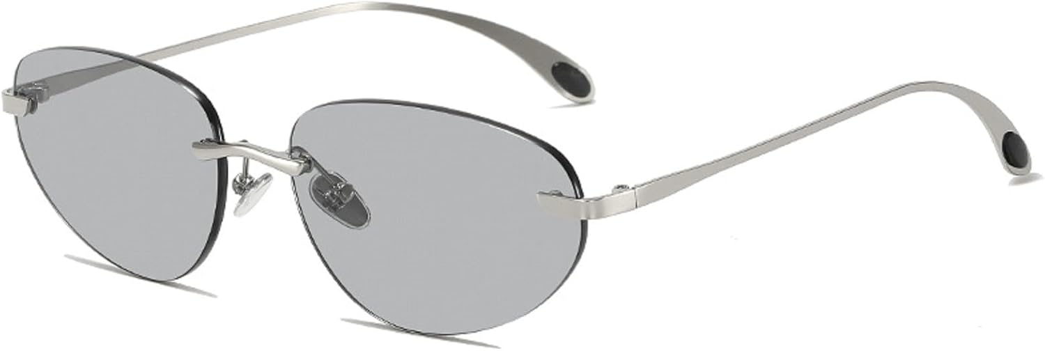 Женские солнцезащитные очки Y2K, роскошные безободковые солнцезащитные очки в футуристическом корейском стиле, овальная оправа «кошачий глаз», защита от УФ-излучения UV400, размер N45 mincl, Gray
Женские солнцезащитные очки Y2K, роскошные безободковые солнцезащитные очки в футуристическом корейском стиле, овальная оправа «кошачий глаз», защита от УФ-излучения UV400, размер N45 mincl, Gray