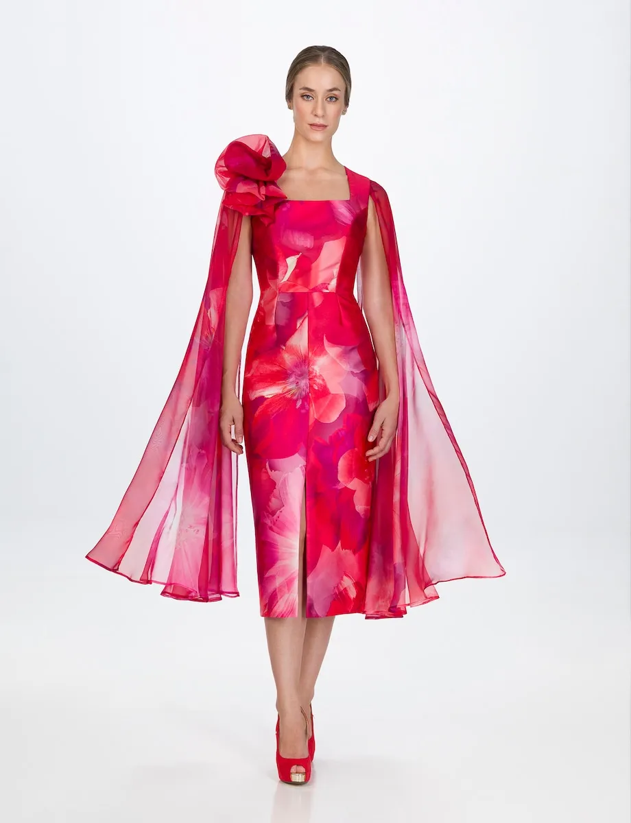 Платье миди с рукавами-накидками Sonia Peña, фуксия
Платье миди с рукавами-накидками Sonia Peña, фуксия