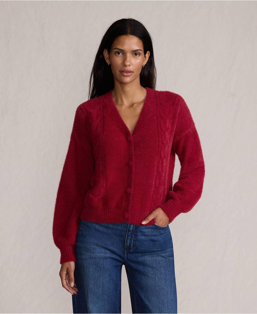 Женский кардиган с пушистым узором реснички Lands' End, Regal garnet
Женский кардиган с пушистым узором реснички Lands' End, Regal garnet