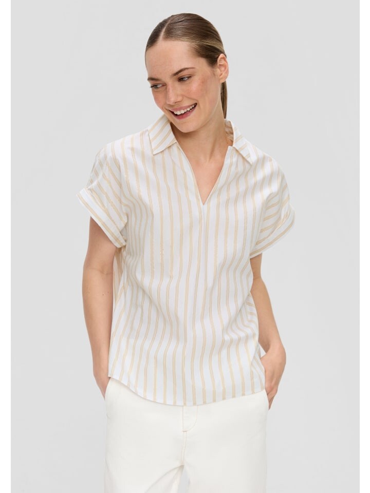 Блуза sOliver BLACK LABEL kurzarm, бежевый
Блуза sOliver BLACK LABEL kurzarm, бежевый