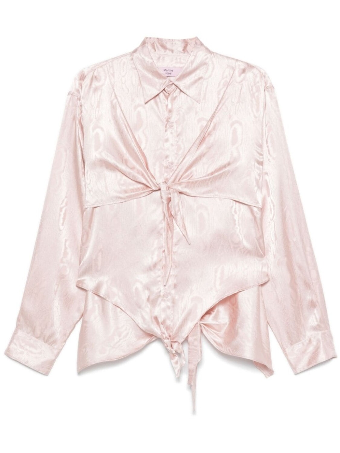 Рубашка с узлом от Martine Rose, розовый
Рубашка с узлом от Martine Rose, розовый