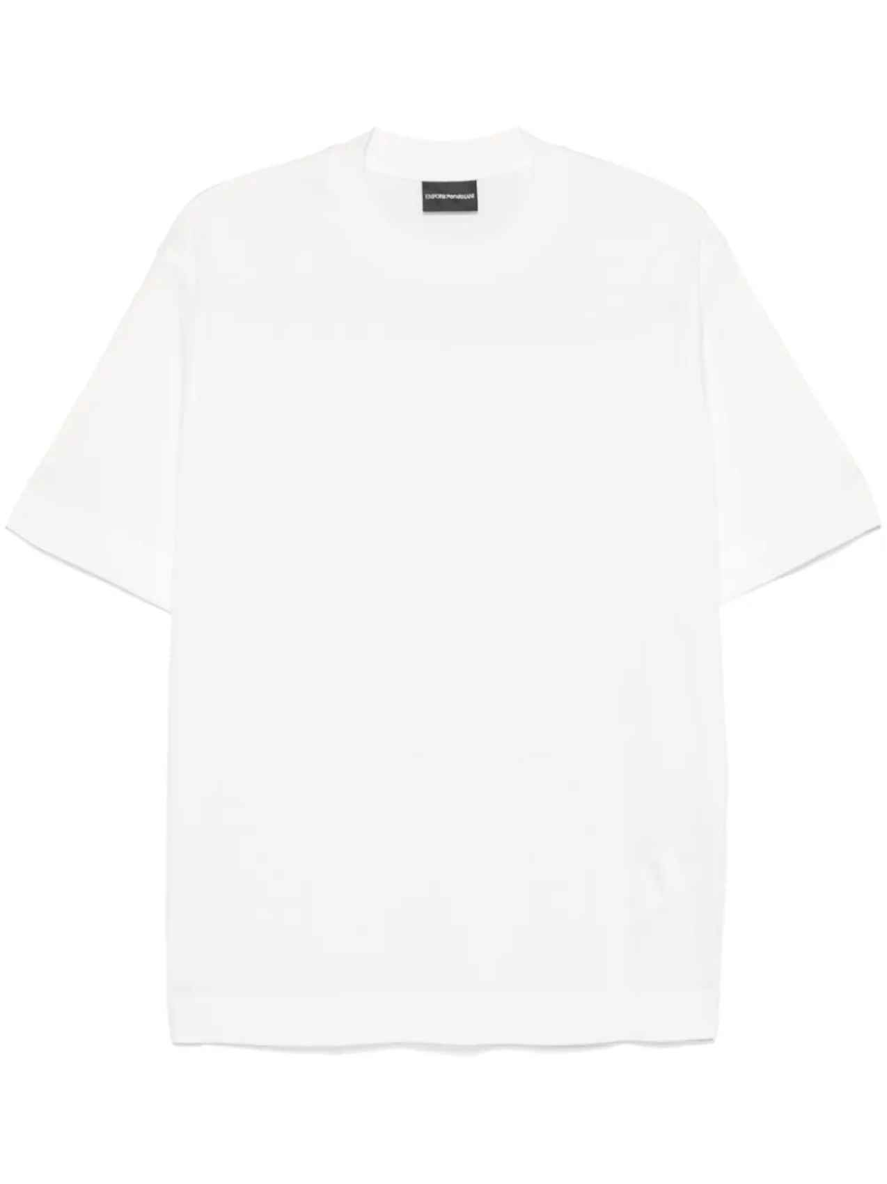 Жаккардовая футболка с логотипом Emporio Armani, белый 
Жаккардовая футболка с логотипом Emporio Armani, белый