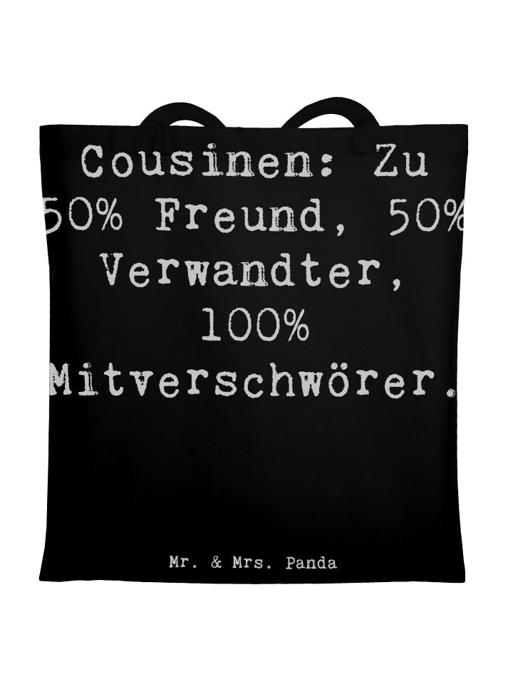 Сумка для переноски Mr & Mrs Panda Cousin Mitverschwörer, черный
Сумка для переноски Mr & Mrs Panda Cousin Mitverschwörer, черный