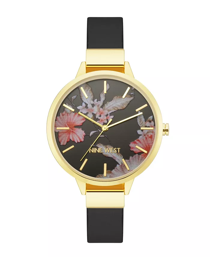 Женские часы Quartz Black с ремешком из искусственной кожи и цветочным узором, 38 мм Nine West
Женские часы Quartz Black с ремешком из искусственной кожи и цветочным узором, 38 мм Nine West