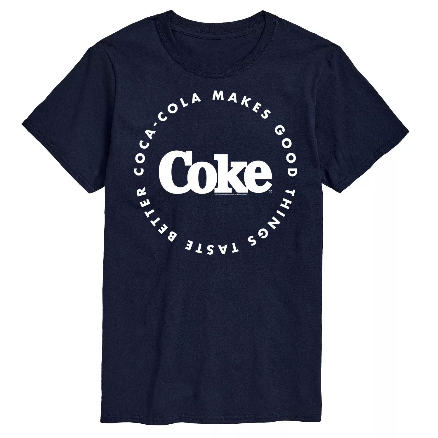 Мужская футболка с рисунком Coca-Cola Things Better License, синий
Мужская футболка с рисунком Coca-Cola Things Better License, синий