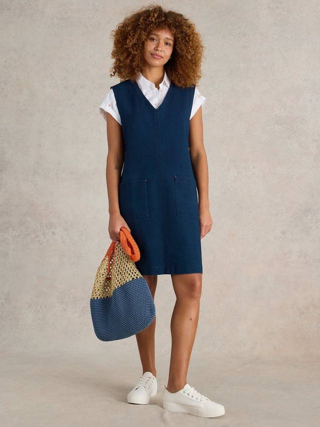 Платье-сарафан из кленового денима White Stuff, темно-синий
Платье-сарафан из кленового денима White Stuff, темно-синий