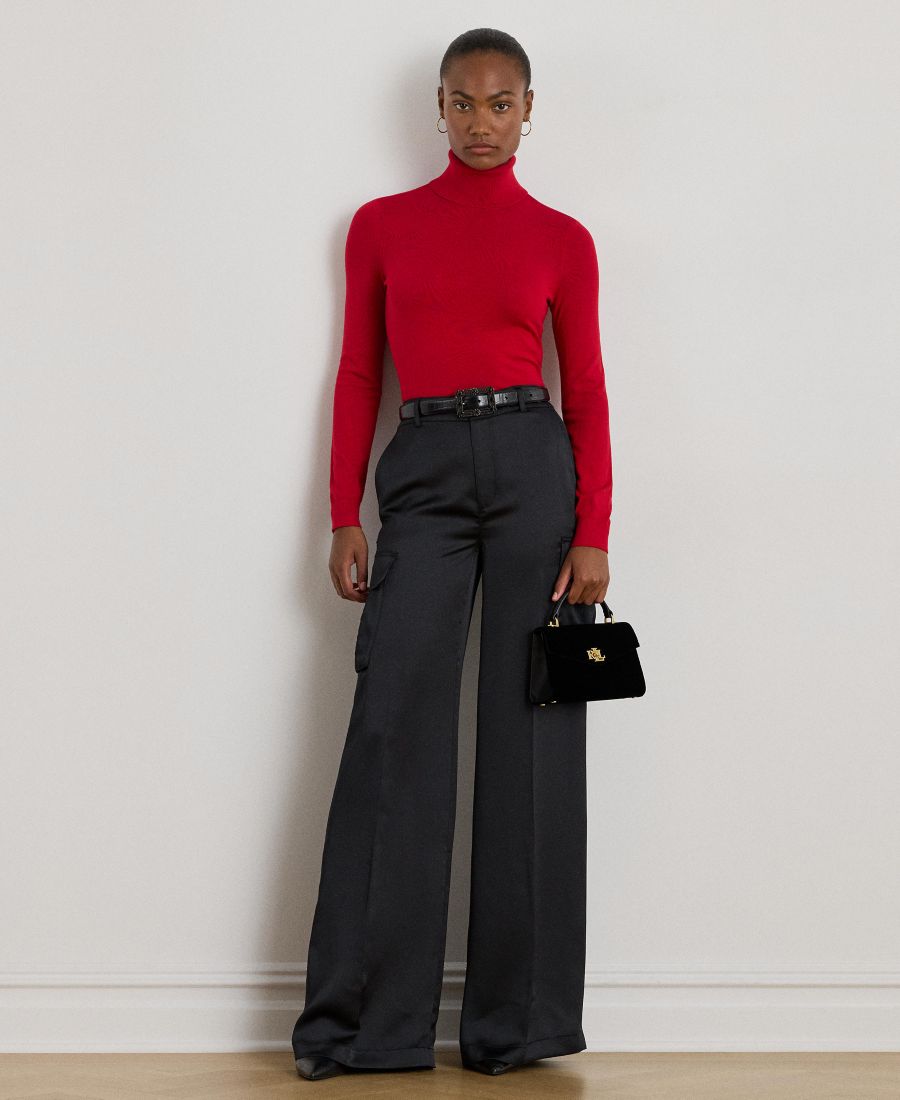 Женские широкие брюки-карго из атласного шармеза Lauren Ralph Lauren, Black
Женские широкие брюки-карго из атласного шармеза Lauren Ralph Lauren, Black