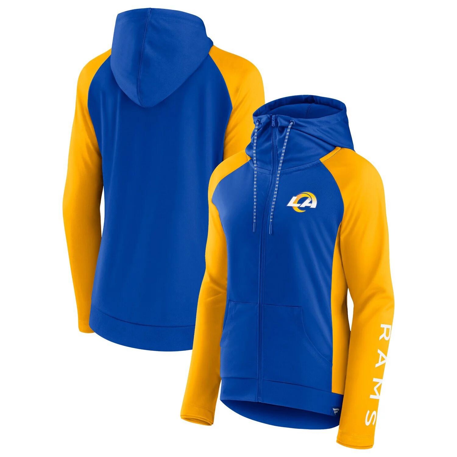 Женская толстовка с капюшоном Fanatics Royal/Gold Los Angeles Rams Endaround с молнией во всю длину реглан Fanatics
Женская толстовка с капюшоном Fanatics Royal/Gold Los Angeles Rams Endaround с молнией во всю длину реглан Fanatics