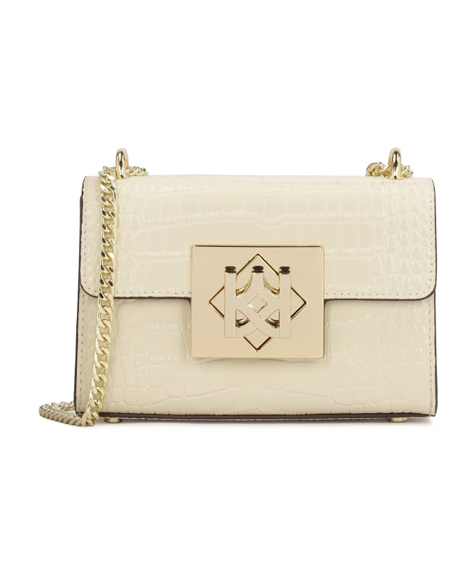 Небольшая сумка на цепочке прочной конструкции. Kazar, бежевый 
Небольшая сумка на цепочке прочной конструкции. Kazar, бежевый