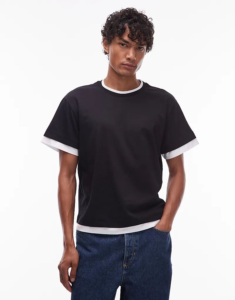 Черная двухслойная футболка COLLUSION, Черный, Черная двухслойная футболка COLLUSION
Черная двухслойная футболка COLLUSION, Черный, Черная двухслойная футболка COLLUSION