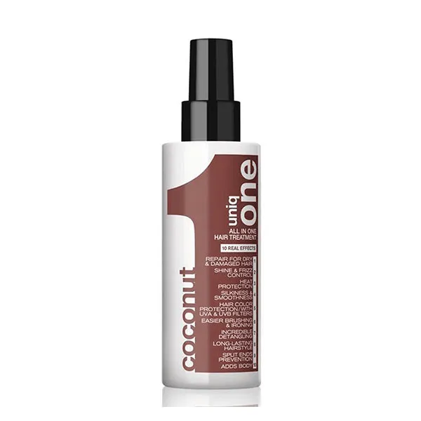 Несмываемое средство для всех типов волос Uniq One Coconut Hair Treatment Revlon Professional, 150 ml 
Несмываемое средство для всех типов волос Uniq One Coconut Hair Treatment Revlon Professional, 150 ml