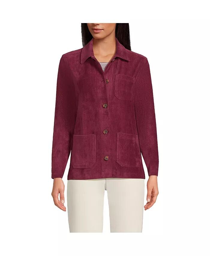 Женская спортивная вельветовая куртка с длинными рукавами Lands' End, черный
Женская спортивная вельветовая куртка с длинными рукавами Lands' End, черный