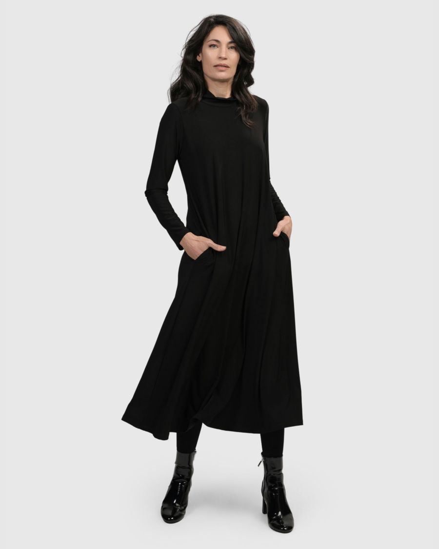 Женское базовое платье А-силуэта Alembika, Black
Женское базовое платье А-силуэта Alembika, Black