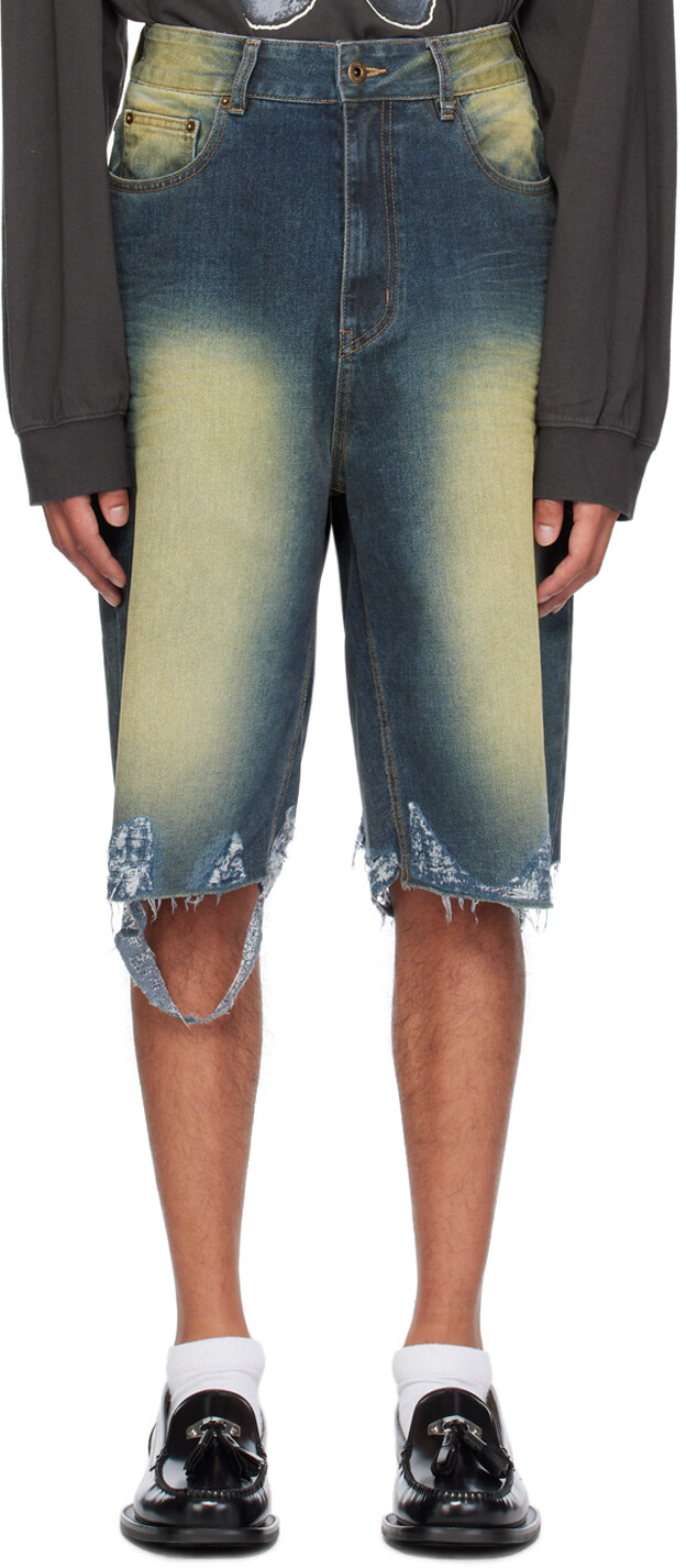 Шорты с необработанным краем We11done
Шорты с необработанным краем We11done