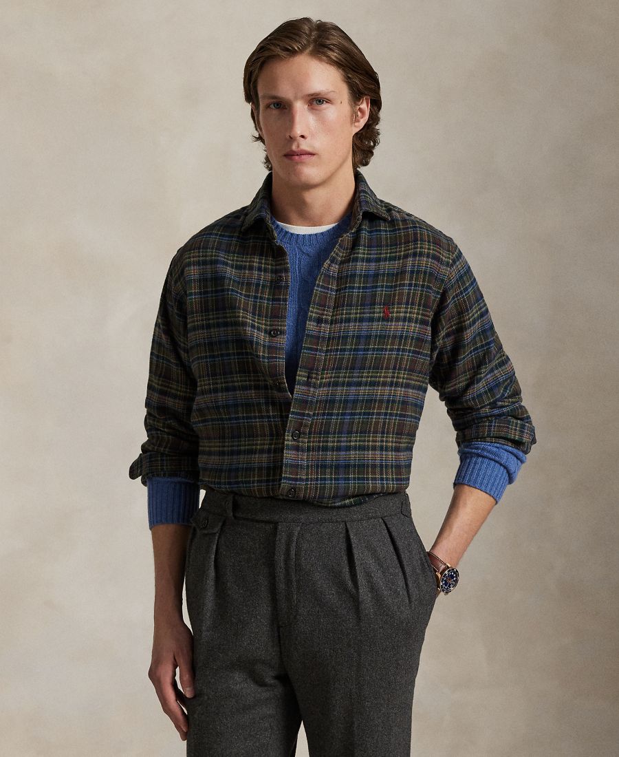 Мужская классическая клетчатая рубашка из мягкой фланели Polo Ralph Lauren, Wine Khaki Multi
Мужская классическая клетчатая рубашка из мягкой фланели Polo Ralph Lauren, Wine Khaki Multi