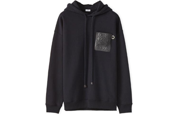 Толстовка с капюшоном и кожаной нашивкой Anagram Loewe, черный
Толстовка с капюшоном и кожаной нашивкой Anagram Loewe, черный