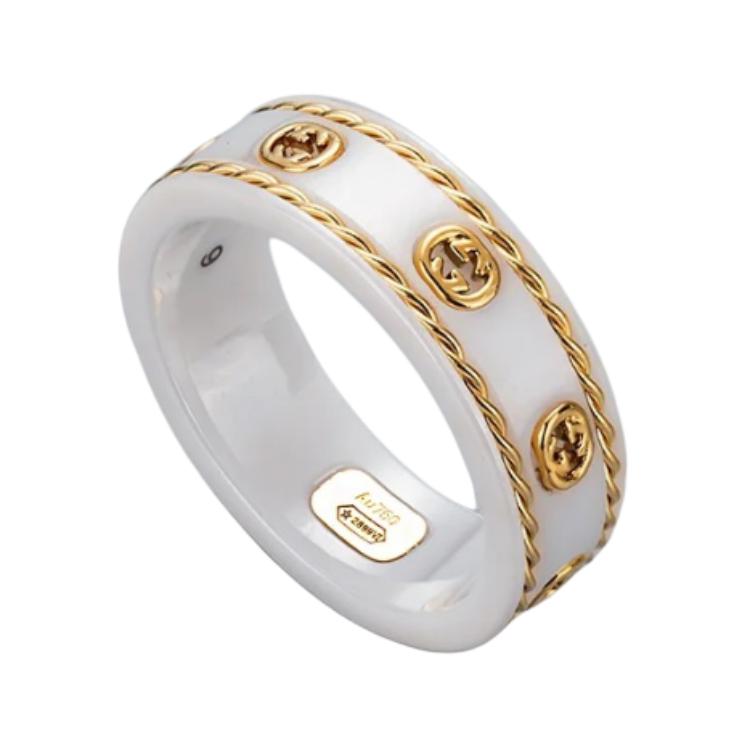Кольцо из 18-каратного золота Icon для мужчин GUCCI, белый
Кольцо из 18-каратного золота Icon для мужчин GUCCI, белый