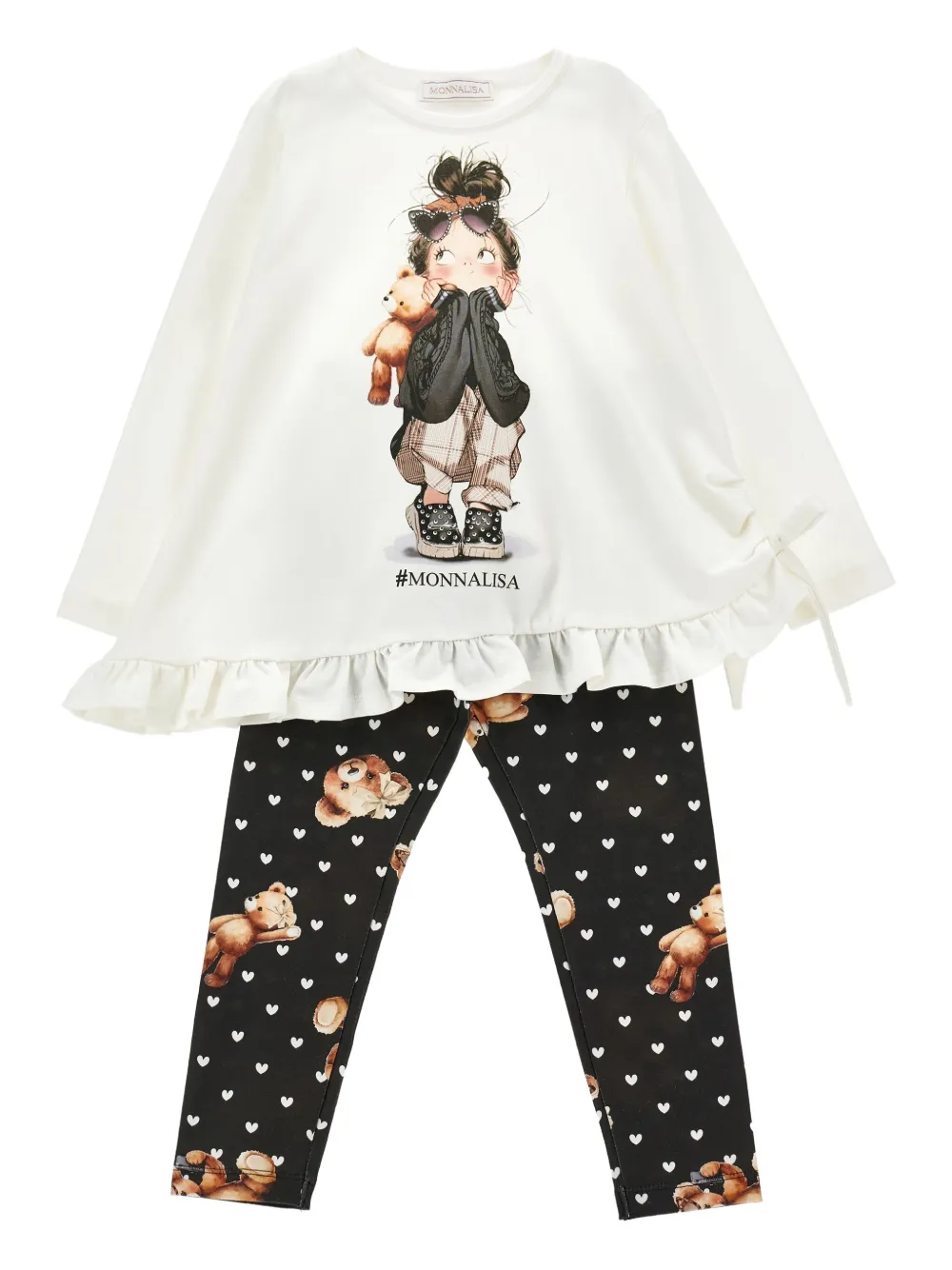Комплект из топа и легинсов Monnalisa, черный
Комплект из топа и легинсов Monnalisa, черный
