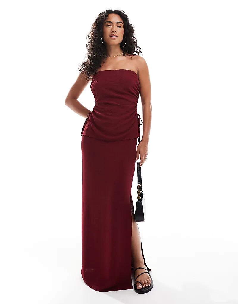 Юбка макси ASOS DESIGN цвета «вино»
Юбка макси ASOS DESIGN цвета «вино»