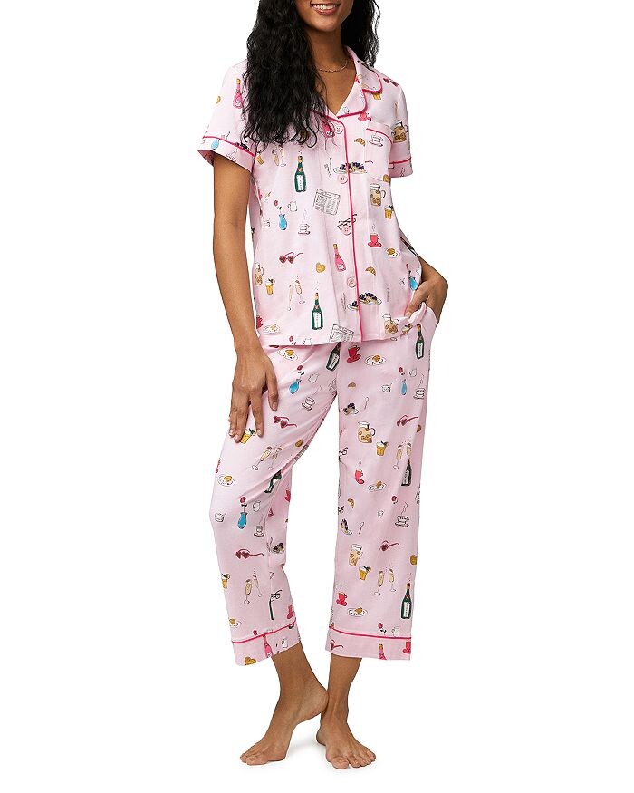 Пижама Let's Do Brunch Cropped Pajama Set BedHead Pajamas, зеленый
Пижама Let's Do Brunch Cropped Pajama Set BedHead Pajamas, зеленый