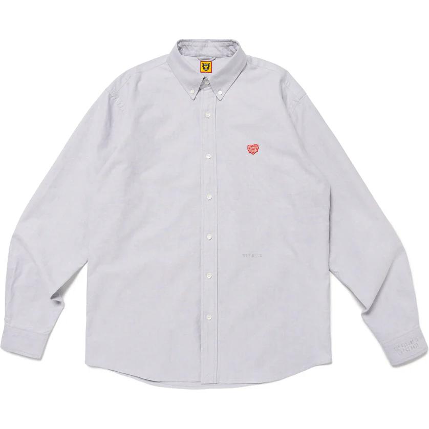 Хлопковая рубашка на пуговицах HUMAN MADE, синяя
Хлопковая рубашка на пуговицах HUMAN MADE, синяя