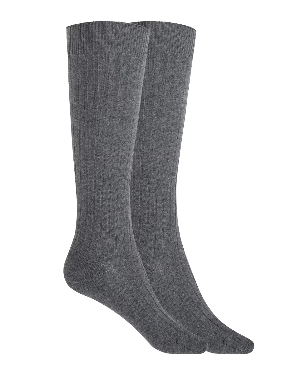 В упаковке 2 пары детских носков из хлопка в рубчик Punto Blanco, темно-серый
В упаковке 2 пары детских носков из хлопка в рубчик Punto Blanco, темно-серый