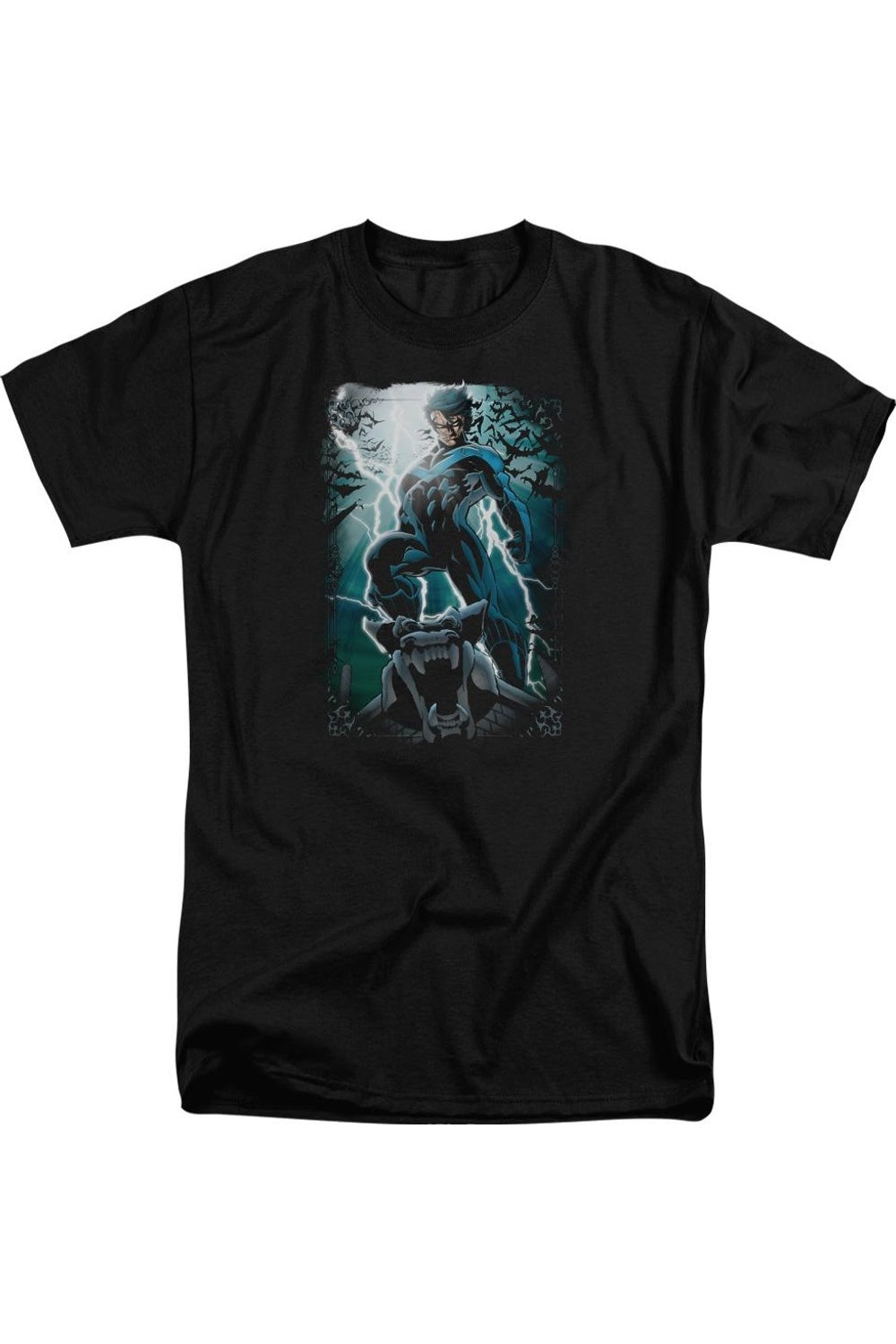 Футболка Batman Night Light с коротким рукавом для взрослых Gildan, черный 
Футболка Batman Night Light с коротким рукавом для взрослых Gildan, черный