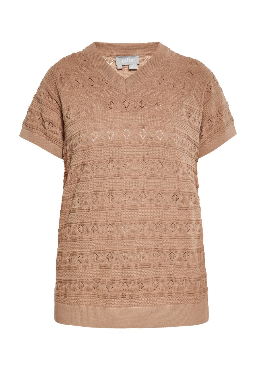 Тонкий вязаный свитер Usha Sweater, темно-бежевый
Тонкий вязаный свитер Usha Sweater, темно-бежевый