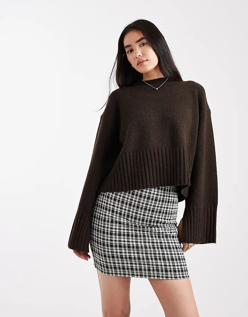 Мини-юбка New Look в клетку черного цвета
Мини-юбка New Look в клетку черного цвета