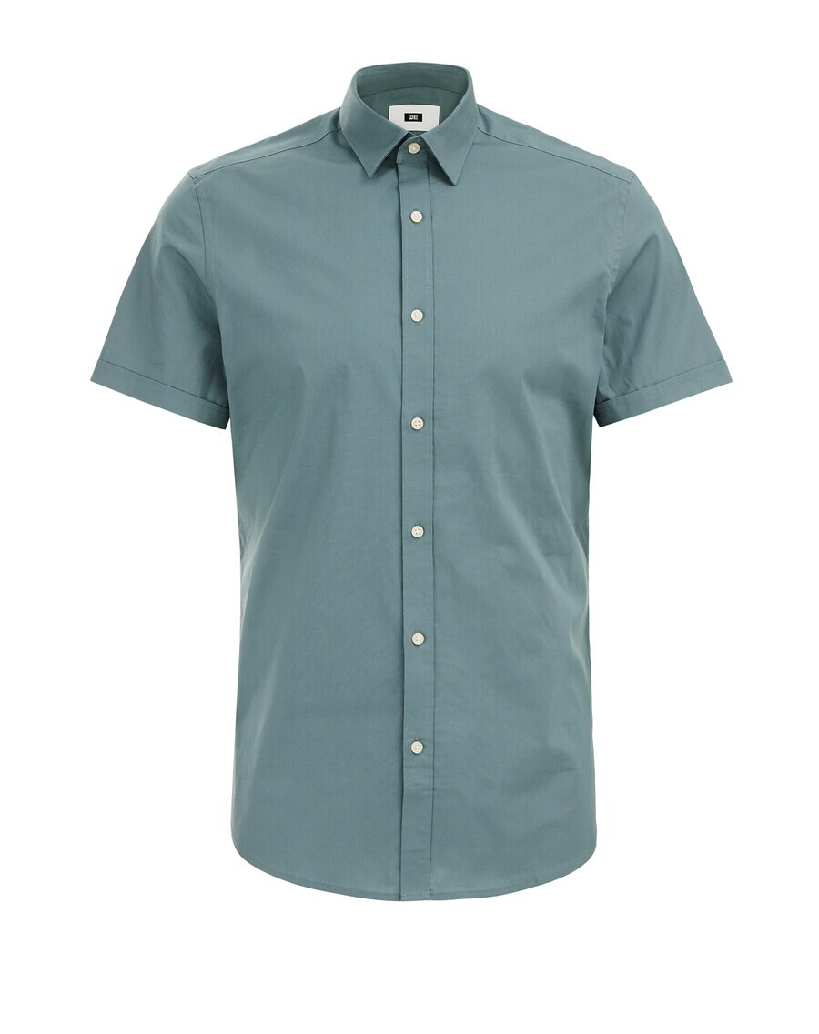 Рубашка узкого кроя на пуговицах We Fashion, зеленый
Рубашка узкого кроя на пуговицах We Fashion, зеленый