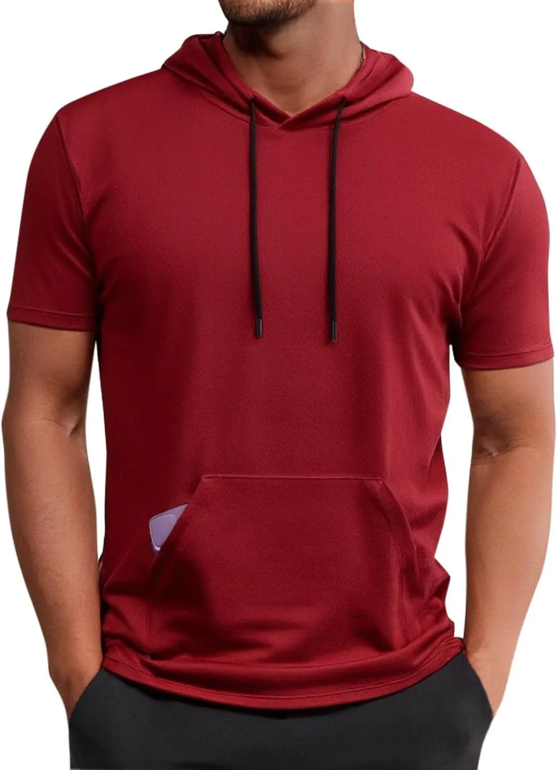 Мужская футболка с коротким рукавом и капюшоном
Мужская футболка с коротким рукавом и капюшоном